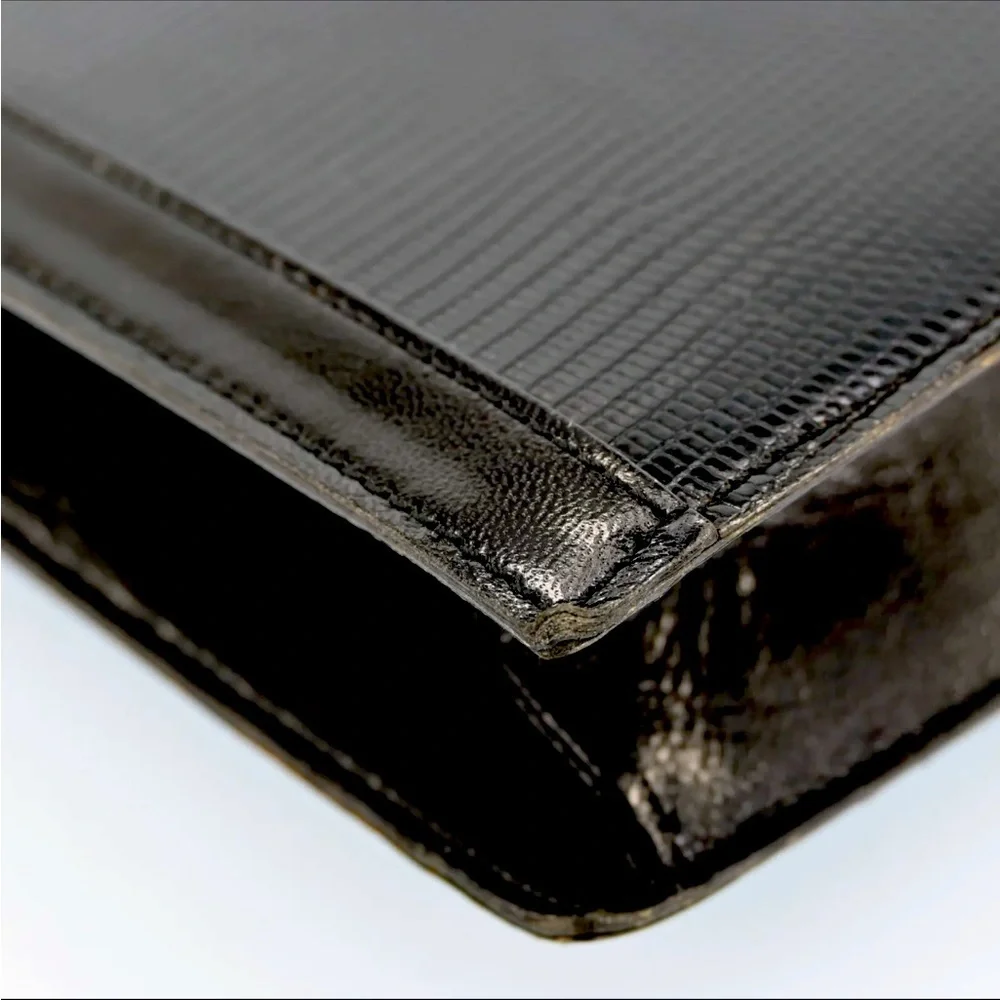 YVES SAINT LAURENT Vintage Shoulder Bag Leather Black w/cover bag P2407J602​​​ - Picture 7 of 16